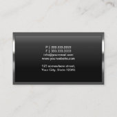Dark Metal Cells System Architect Business Card Visitenkarte (Rückseite)