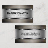 Dark Metallic Business Card Visitenkarte (Vorne/Hinten)