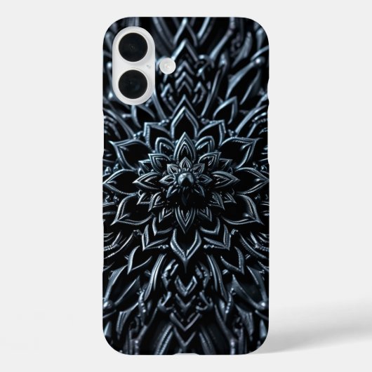 Dark Metallic Mandala Case-Mate iPhone Hülle (Rückseite)
