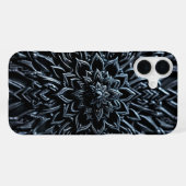 Dark Metallic Mandala iPhone Hülle (Rückseite (Horizontal))