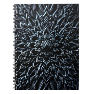 Dark Metallic Mandala Notizblock