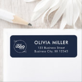 Dark Midnight Blue - Business Return Address Label (Insitu)