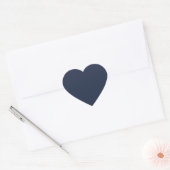 Dark Midnight Blue Cute Heart Sticker (Umschlag)