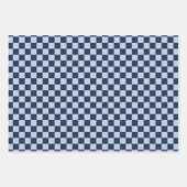 Dark Midnight Blue & Pattern Wrapping Paper Set Geschenkpapier Set (Vorderseite 3)