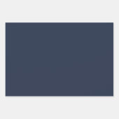 Dark Midnight Blue & Pattern Wrapping Paper Set Geschenkpapier Set (Vorderseite)