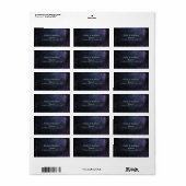 Dark Midnight Gothic Elegance Adressaufkleber (Vorne)