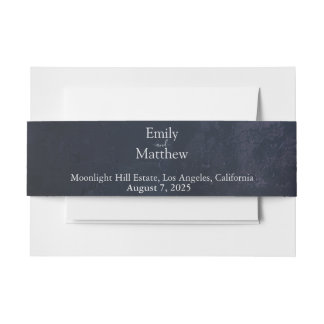 Dark Midnight Gothic Elegance Einladungsbanderole