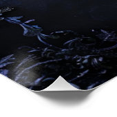 Dark Midnight Gothic Elegance Seekarte Poster (Ecke)