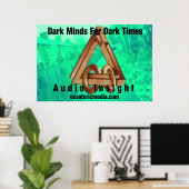 "Dark Minds For Dark Time" 36"x24" Poster (Heimbüro)
