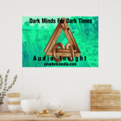"Dark Minds For Dark Time" 36"x24" Poster (Küche)