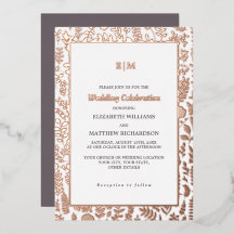 Dark Mocha | Rose Gold Luxury Wedding