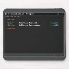 Dark Mode Coder für die Programmierung im Notepad Mousepad
