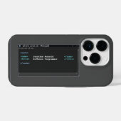 Dark Mode (Dark Mode) des Editor-Programmes im Cod iPhone Hülle (Rückseite (Horizontal))