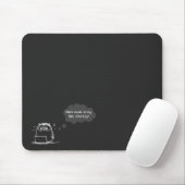 Dark Mode Owl Mousepad für Technikfans (Mit Mouse)