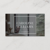 Dark Modern Aesthetic Social Media Manager, Foto Visitenkarte (Vorderseite)