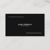 Dark Modern Tattooist Logo Black Tattoo Artist Visitenkarte (Rückseite)