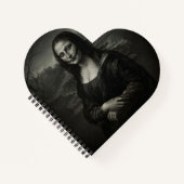 Dark Mona Lisa Notebook Notizblock (Vorderseite)