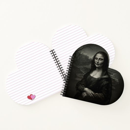 Dark Mona Lisa Notebook Notizblock (Innenseite)