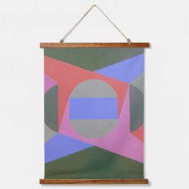 Dark Moody Abstract Wall Tapestry Wandteppich Mit Holzrahmen