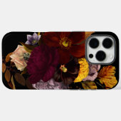 Dark Moody Black Herbst Floral Case-Mate iPhone Hülle (Rückseite (Horizontal))