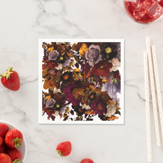 Dark Moody-Blume Serviette (Beispiel)