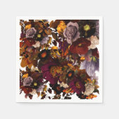 Dark Moody-Blume Serviette (Vorderseite)