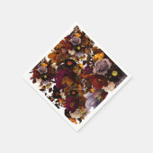 Dark Moody-Blume Serviette (Ecke)