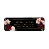 Dark Moody Burgundy Blush Black Floral Wedding (Vorne)