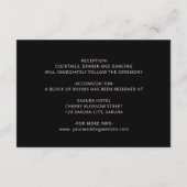 Dark Moody Chrysanthemum Flowers Begleitkarte (Rückseite)