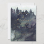 Dark Moody Ethereal Hochzeitseinladung Einladung (Vorderseite)