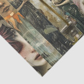 Dark Moody Fantasy Garden Collage Decoupage Seidenpapier (Ausschnitt)