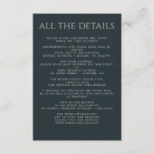 Dark Moody Floral Begleitkarte (Vorderseite)