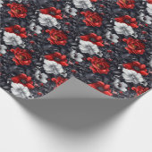 Dark Moody Floral Geschenkpapier (Ecke)