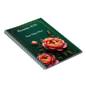 Dark Moody Floral Islamic Notizblock (Rechte Seite)