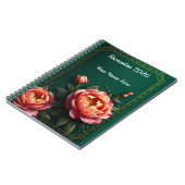 Dark Moody Floral Islamic Notizblock (Linke Seite)