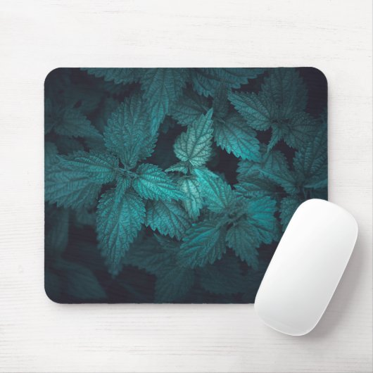 Dark Moody Floral Nature Foto Mousepad (Mit Mouse)