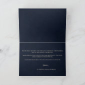 Dark Moody Floral Romantic Mauve Black Wedding Dankeskarte (Innenseite)