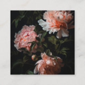 Dark Moody Florals Brautparty QR Code Begleitkarte (Rückseite)