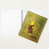 Dark Moody Goldfinch Custom Planner | Bird Art Planer (Anzeige)