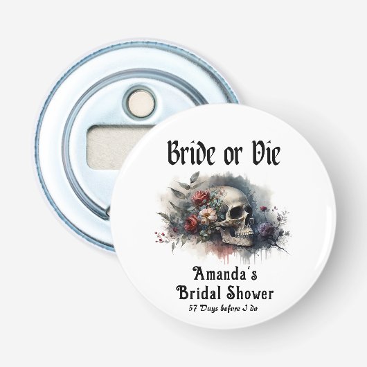 Dark Moody Gothic Bridge oder Die Brautparty Flaschenöffner (Vorderseite)