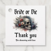 Dark Moody Gothic Bridge oder Die Brautparty Geschenkanhänger (Vorderseite)