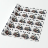 Dark Moody Gothic Bridge oder Die Brautparty Geschenkpapier (Ungerollt)