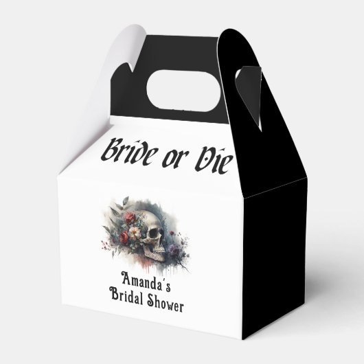 Dark Moody Gothic Bridge oder Die Brautparty Geschenkschachtel (Vorderseite)