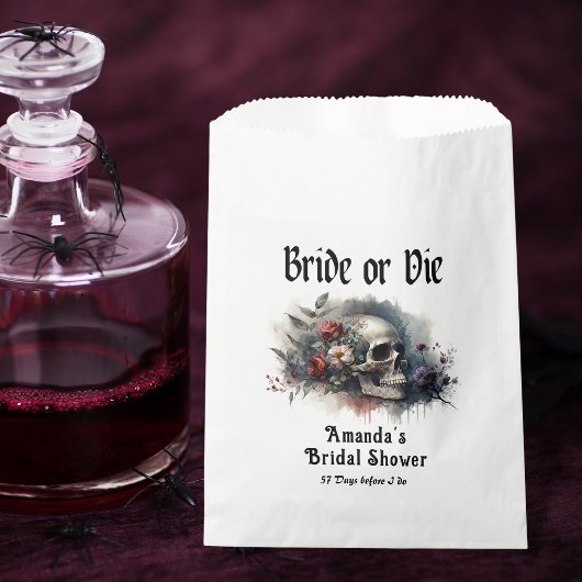 Dark Moody Gothic Bridge oder Die Brautparty Geschenktütchen