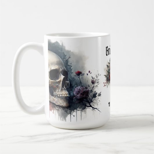 Dark Moody Gothic Bridge oder Die Brautparty Kaffeetasse (Links)
