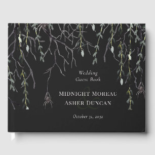 Dark Moody Gothic Wedding Guest Book Gästebuch