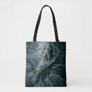 Dark Moody Ivy Floral Nature Foto Tasche
