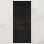 Dark Moody Lila Gothic Florals Wedding Menu Menükarte (Rückseite)