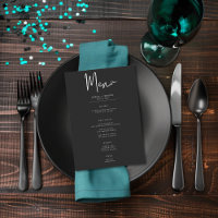 Dark Moody Minimal Aquamarin Moth Wedding