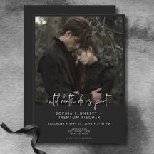 Dark Moody Minimal Foto Wedding